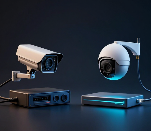 تفاوت بین دوربین های AHD ( آنالوگ ) با  IP ( تحت شبکه )